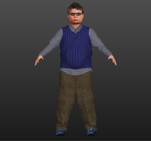 boy 3d character 3D model_1