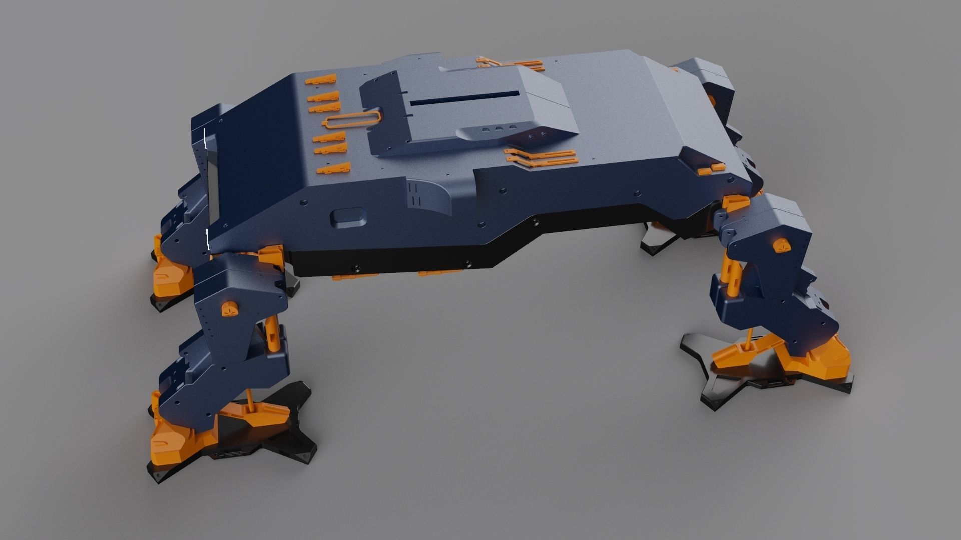 Explorer robot platypus transport vehicle  3D model_1