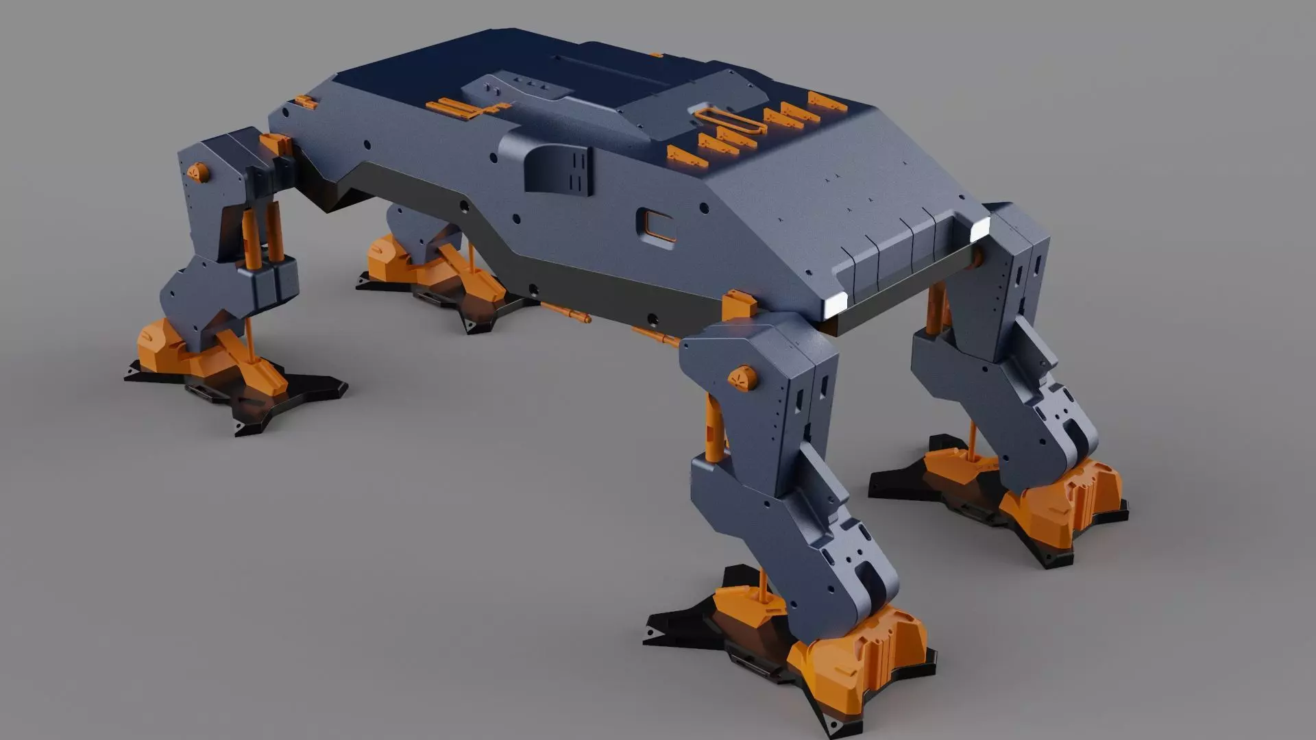 Explorer robot platypus transport vehicle  3D model_0