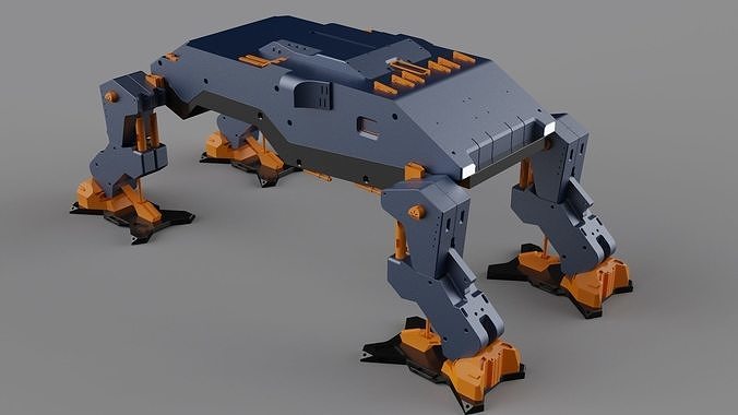 Explorer robot platypus transport vehicle  3D model