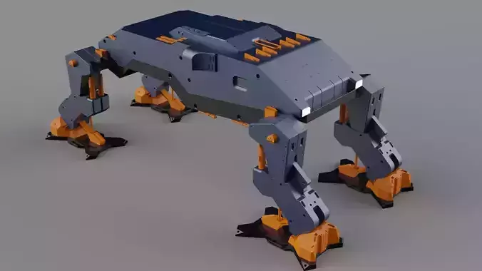 Explorer robot platypus transport vehicle  3D model
