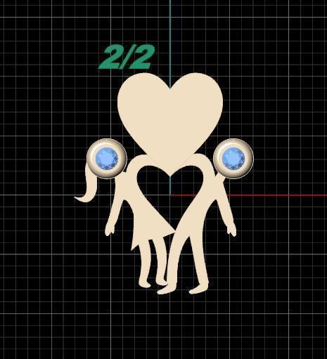 Love - Pendant 3D print model_5