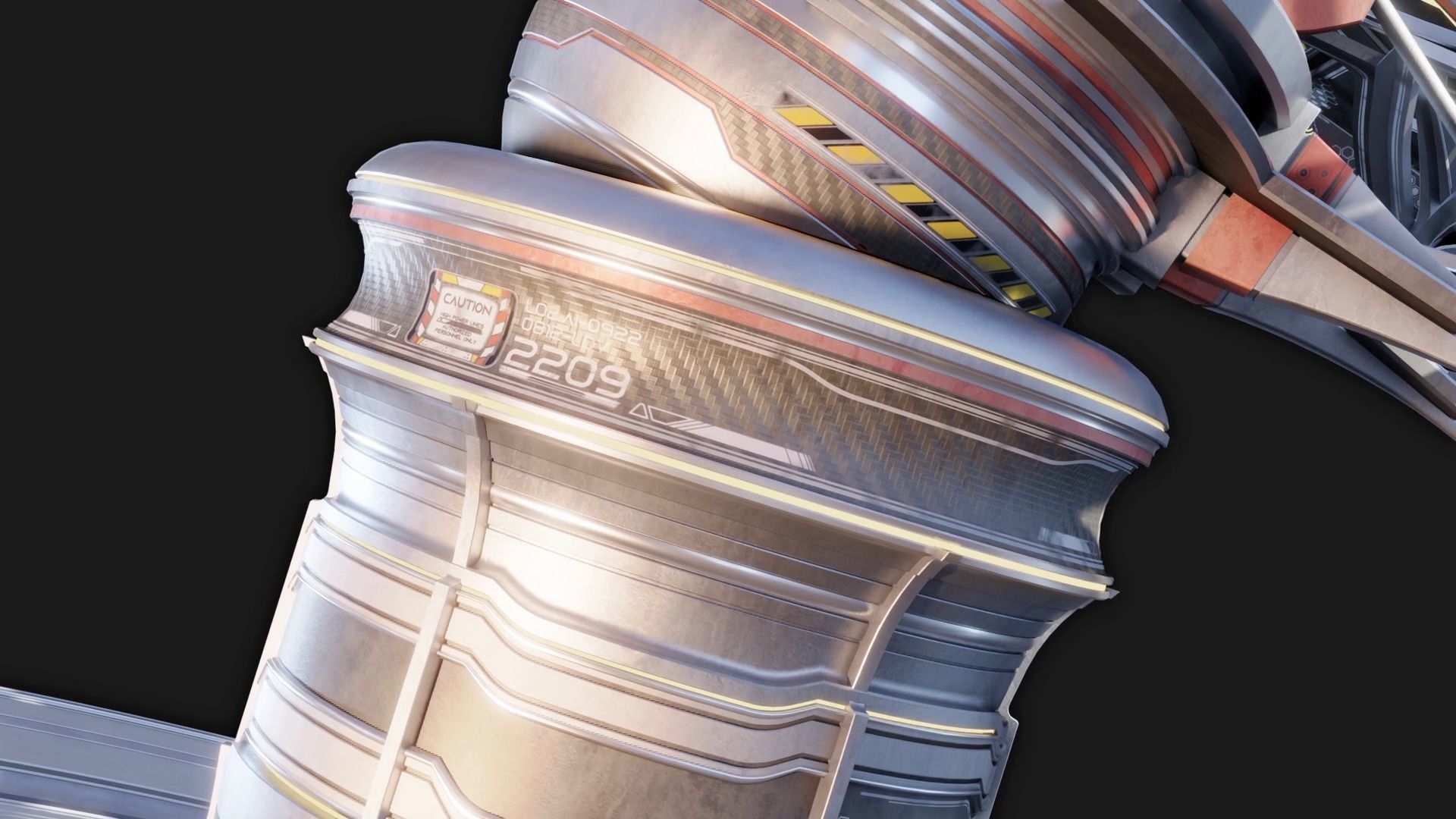 Sci-Fi Solar Installation Free 3D model_11