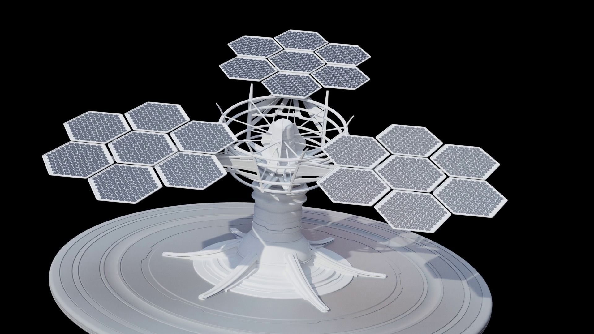 Sci-Fi Solar Installation Free 3D model_12