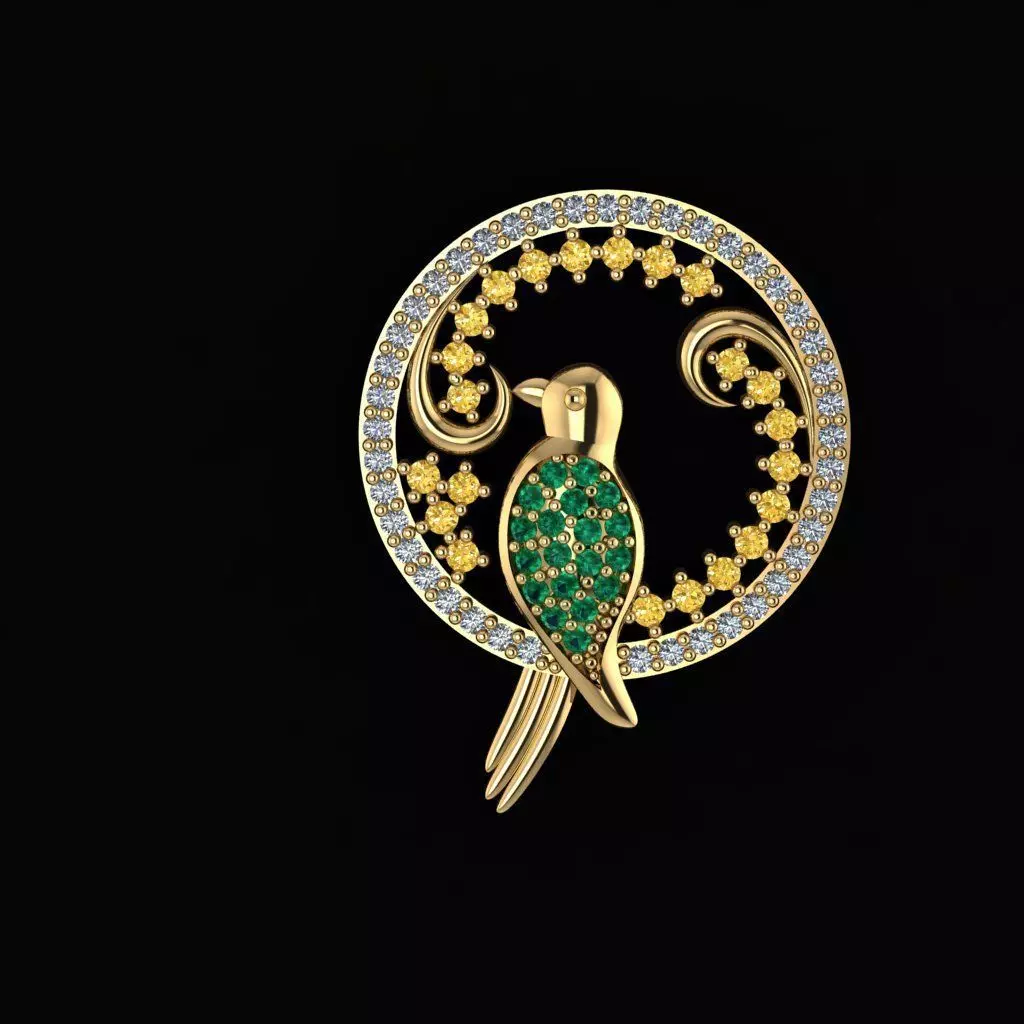 Birds - Pendant 3D print model_0