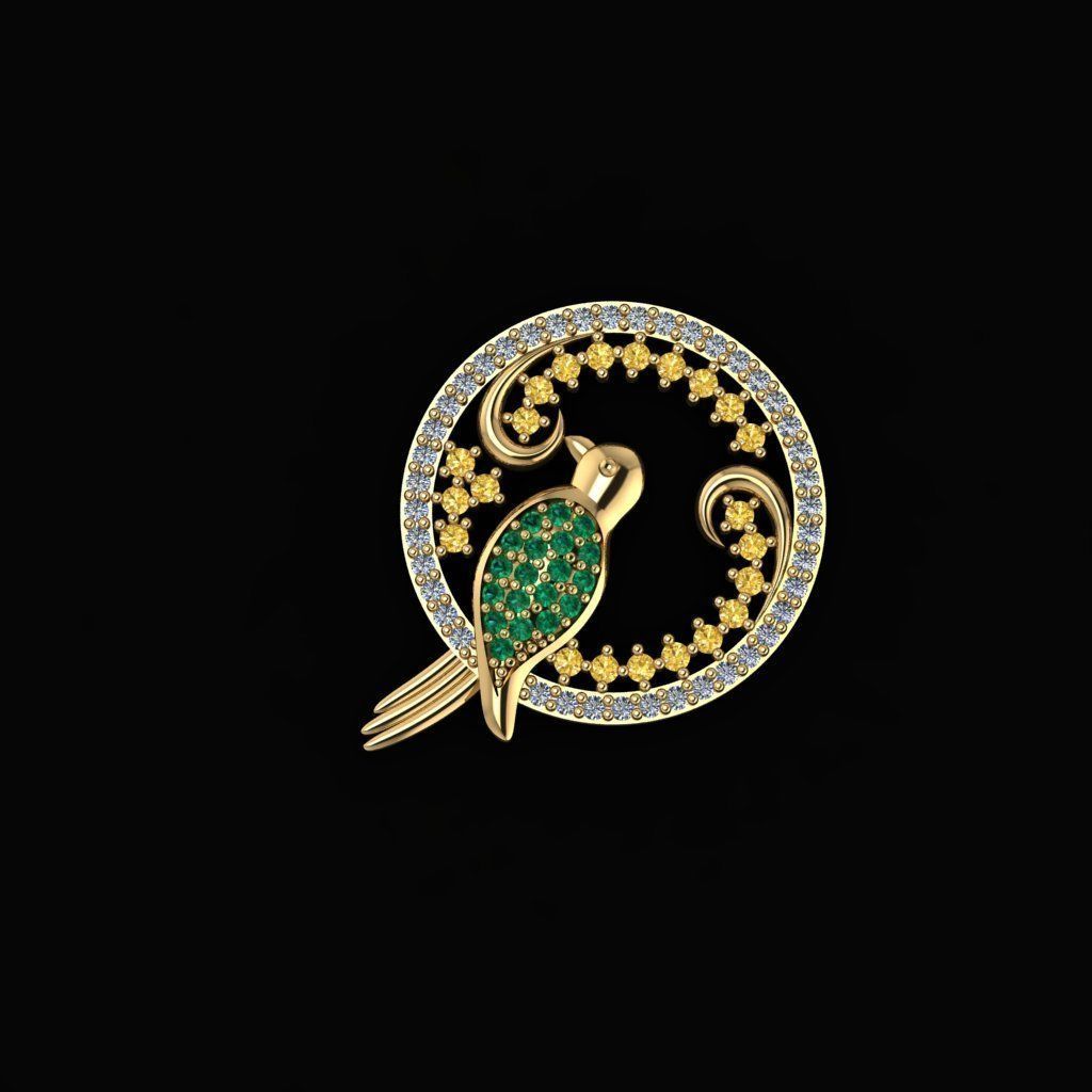 Birds - Pendant 3D print model_4