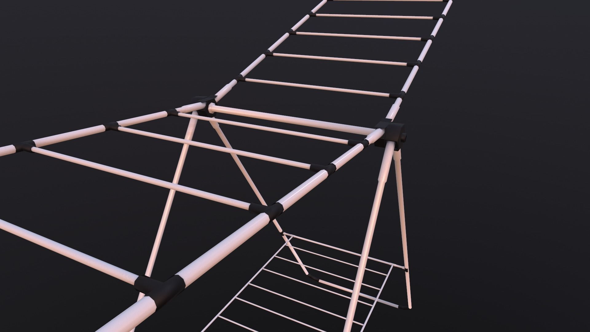 Cloth Hanger PBR Low-poly 3D model_9