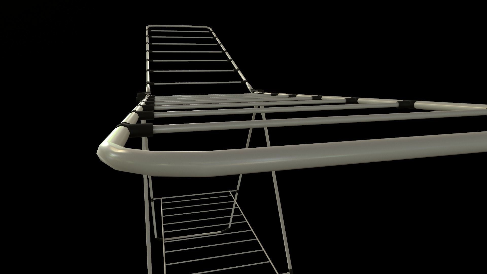 Cloth Hanger PBR Low-poly 3D model_6