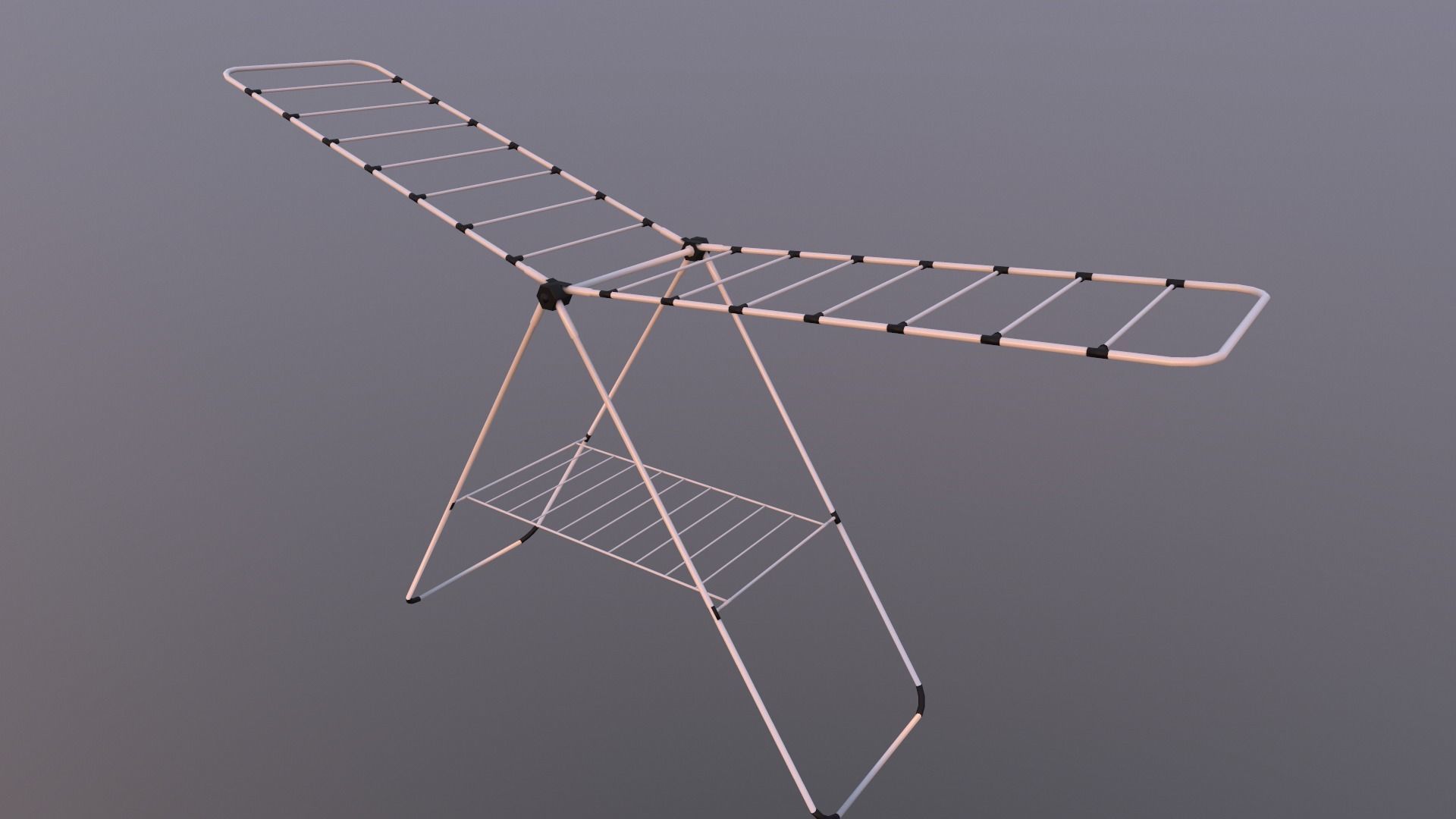 Cloth Hanger PBR Low-poly 3D model_8