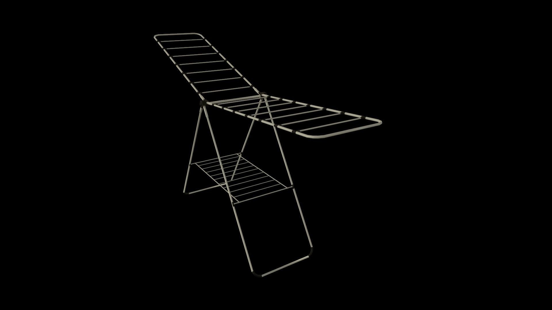 Cloth Hanger PBR Low-poly 3D model_5
