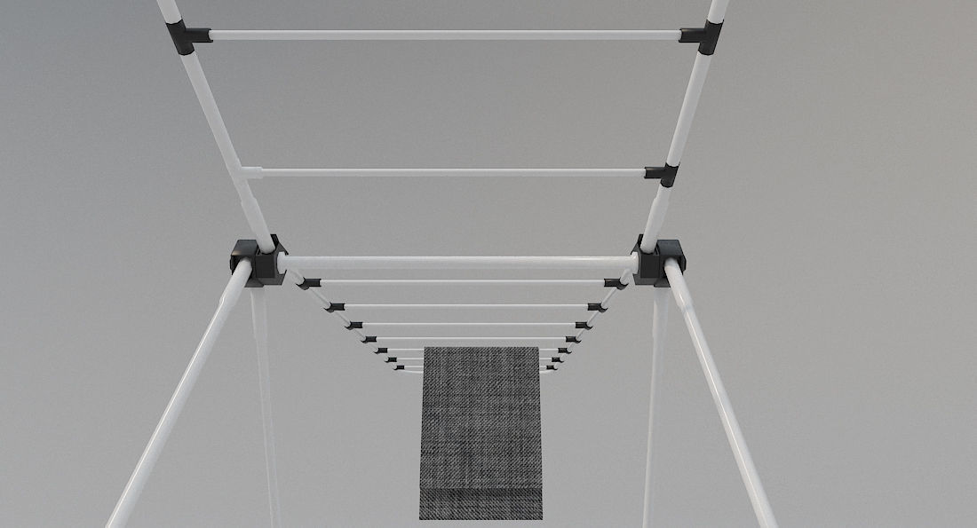 Cloth Hanger PBR Low-poly 3D model_3