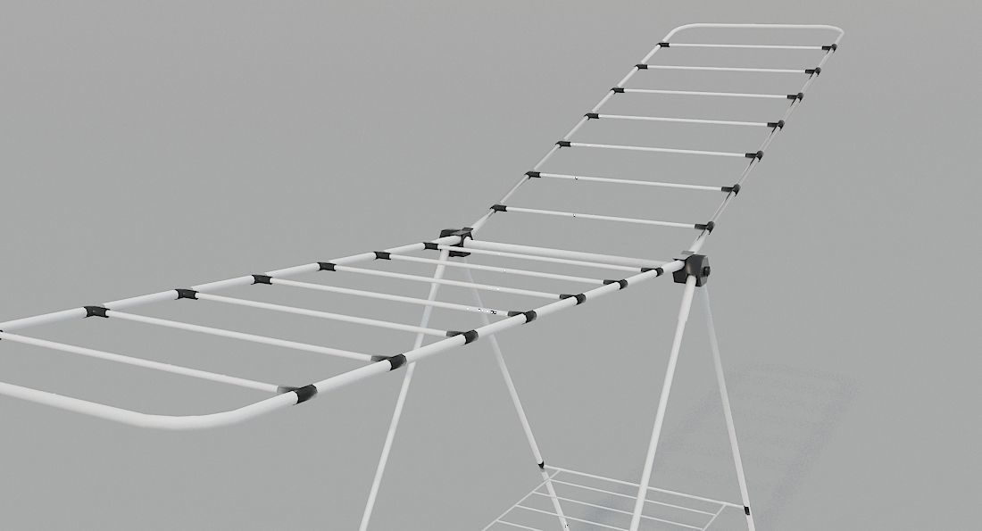 Cloth Hanger PBR Low-poly 3D model_12