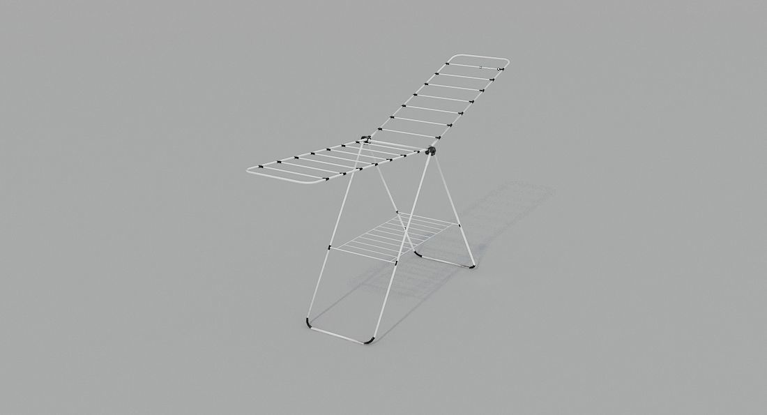 Cloth Hanger PBR Low-poly 3D model_11