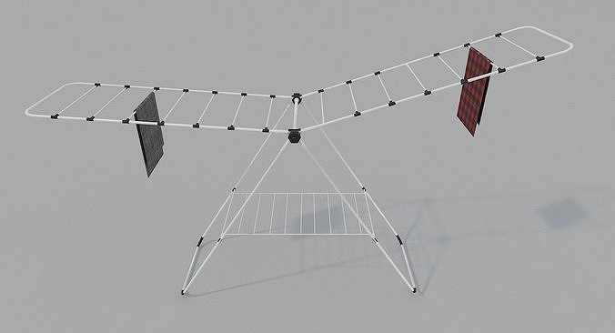 Cloth Hanger PBR Low-poly 3D model