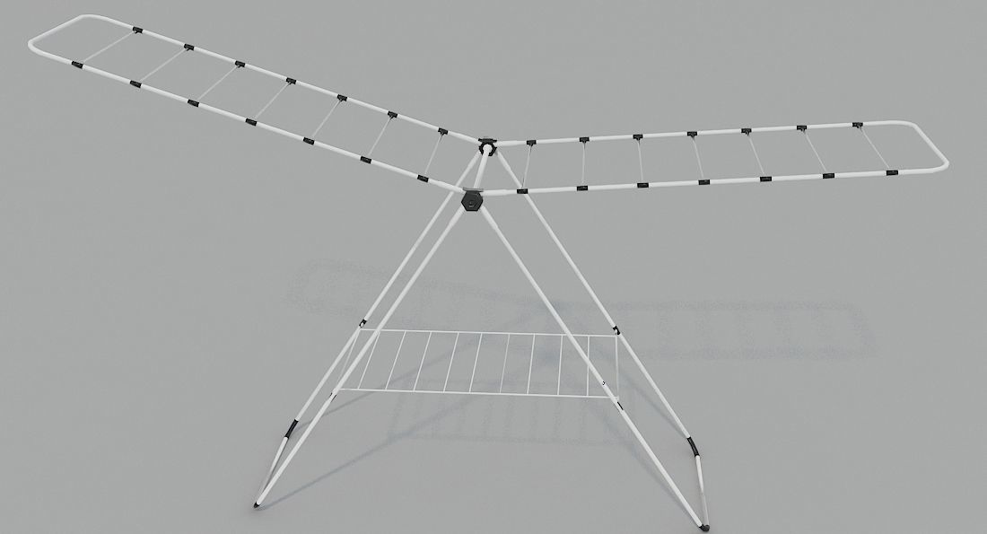 Cloth Hanger PBR Low-poly 3D model_10
