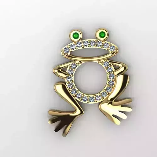 Frog - Pendant 3D Print Model