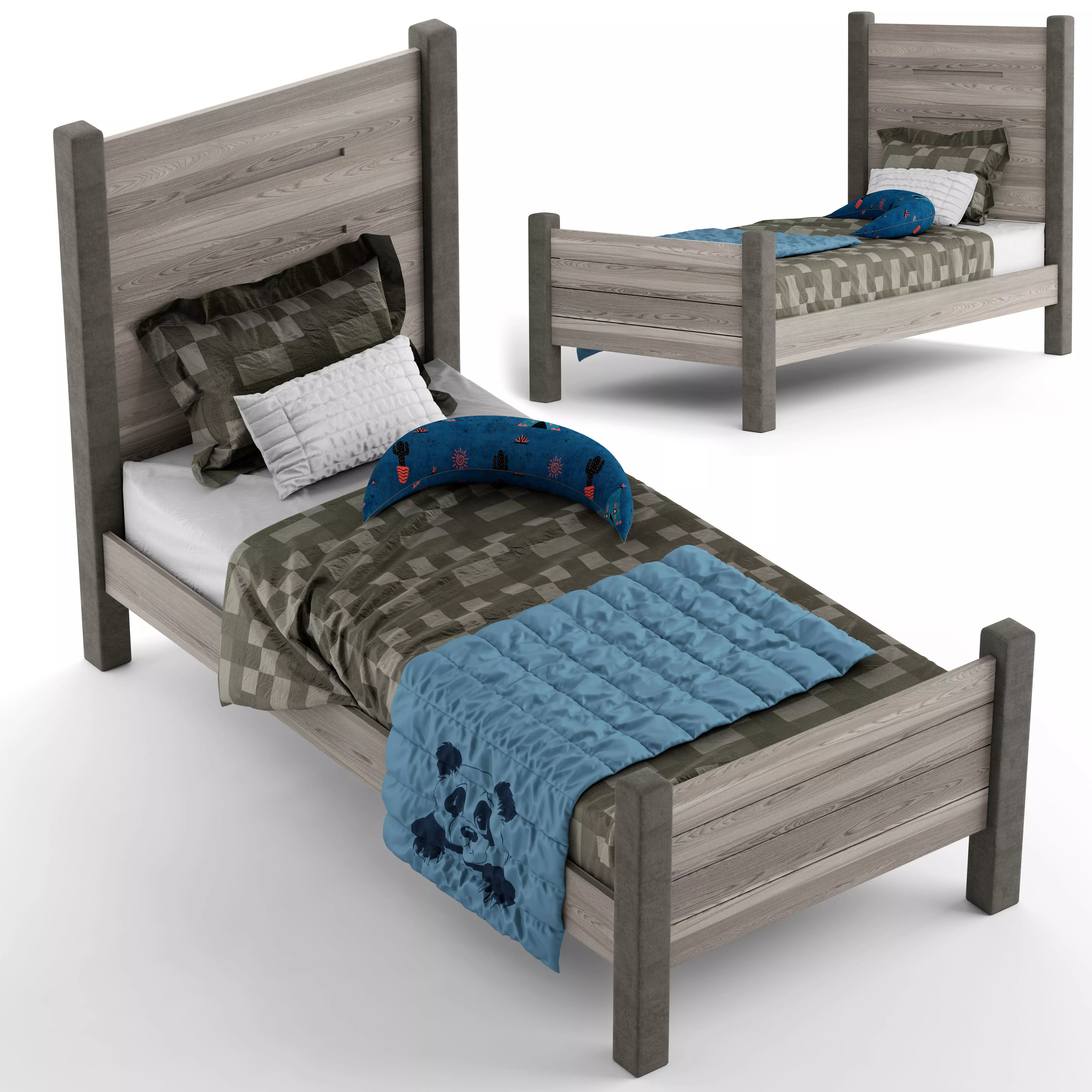 Kids bed 3D model_0
