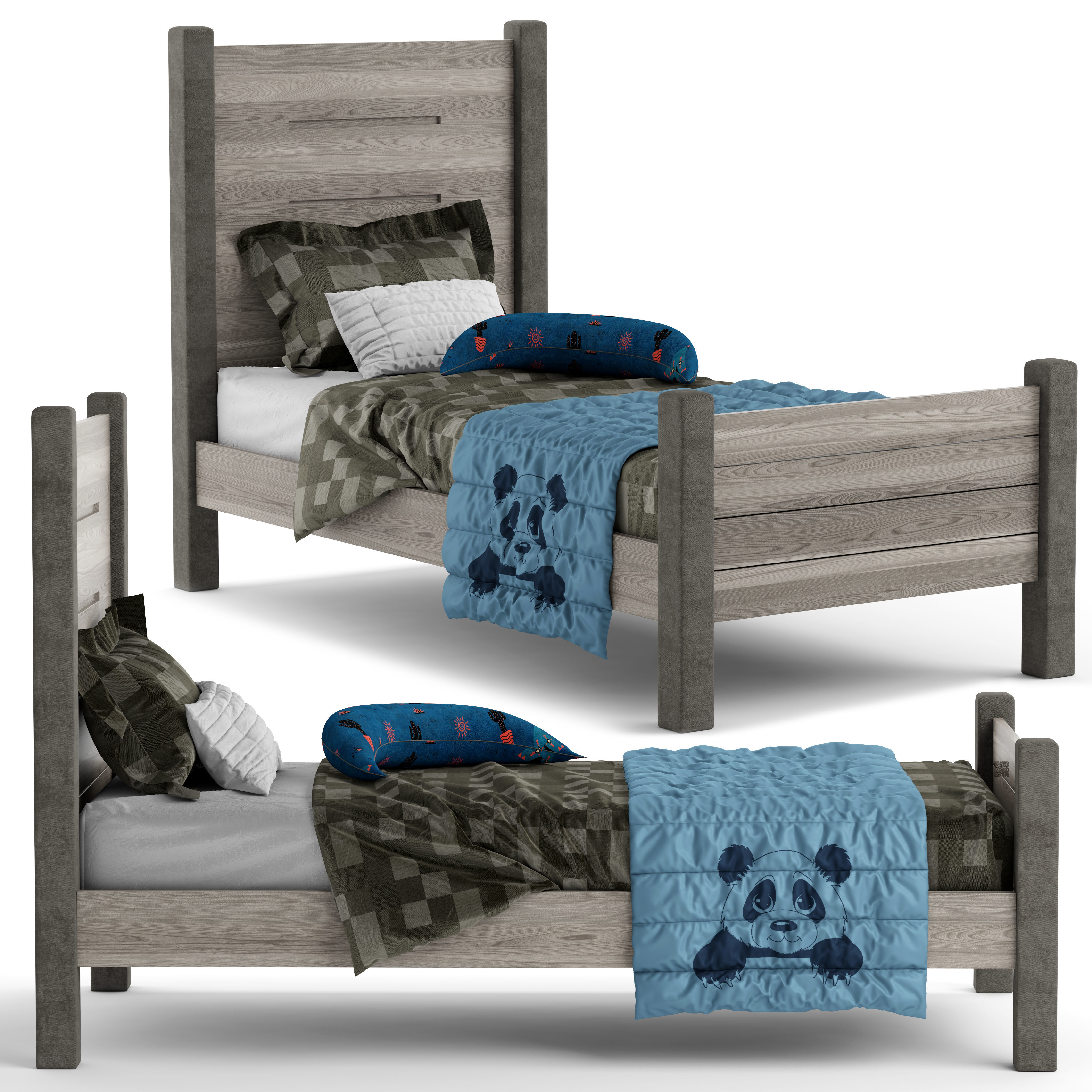 Kids bed 3D model_1