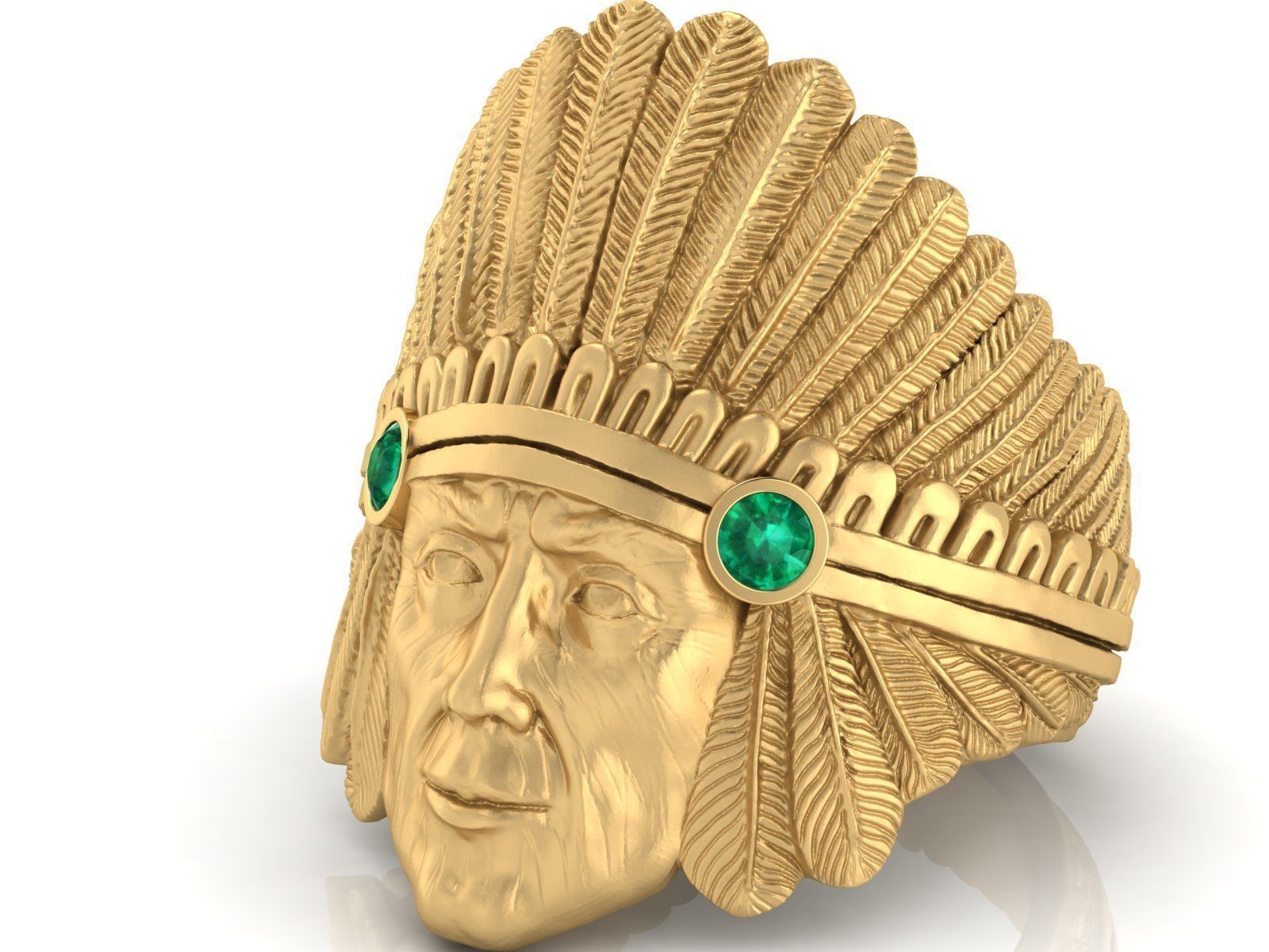 indian ring 3D print model_2