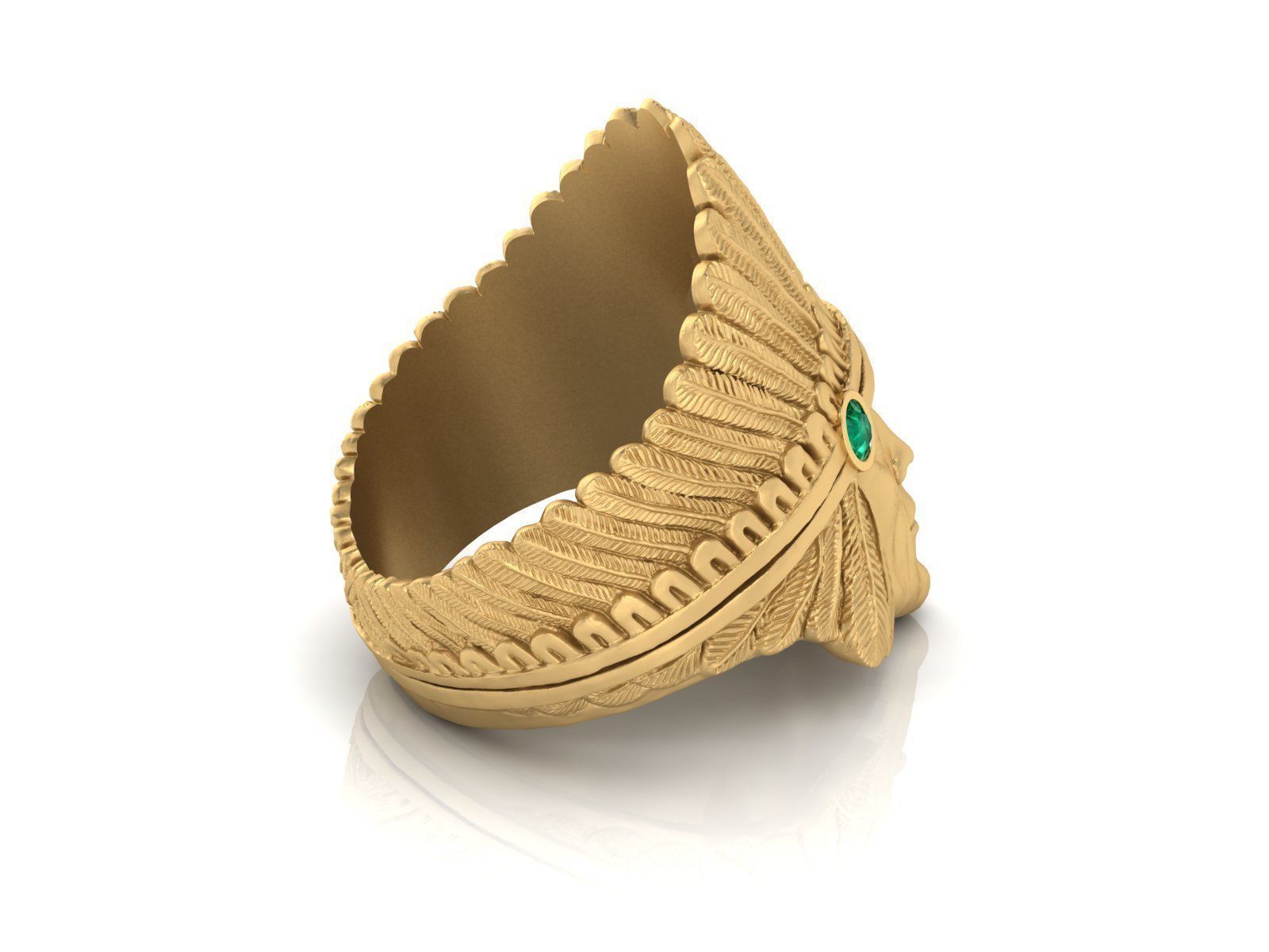 indian ring 3D print model_3
