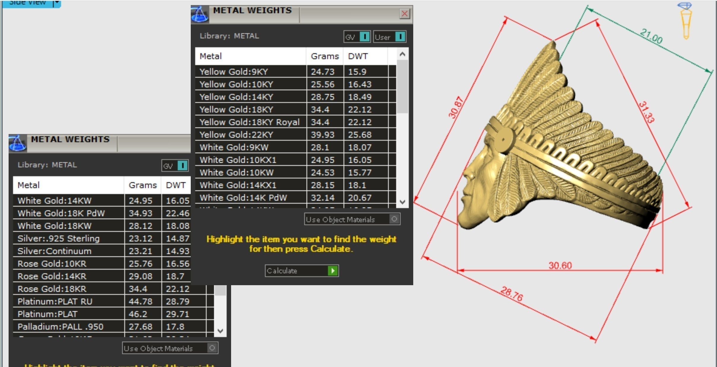 indian ring 3D print model_4