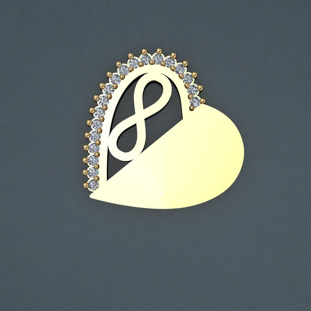 Infinity - Love - Pendant 3D print model_2