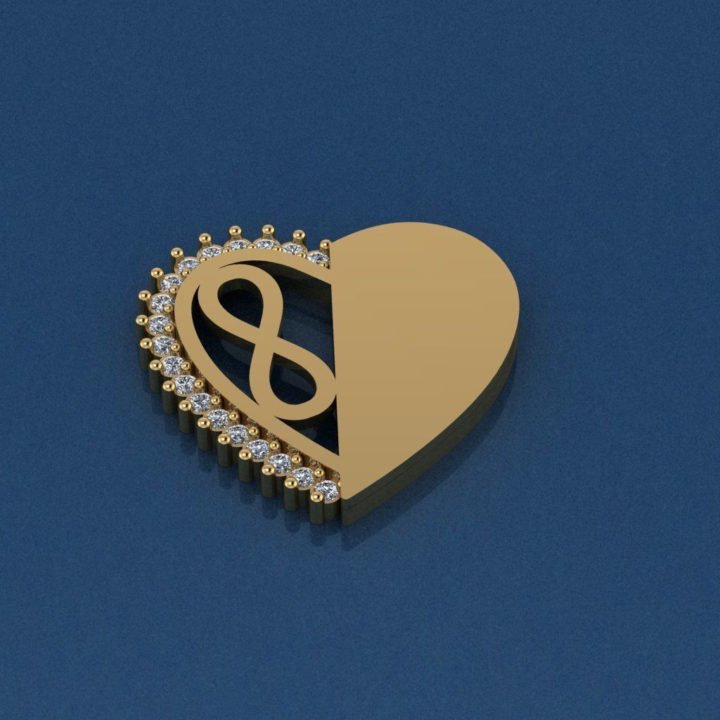 Infinity - Love - Pendant 3D print model_3