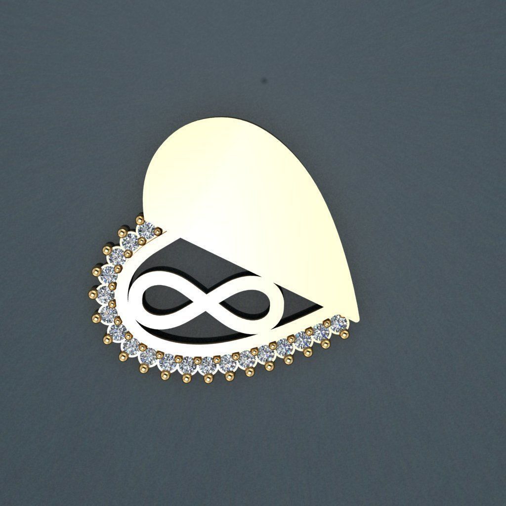 Infinity - Love - Pendant 3D print model_1