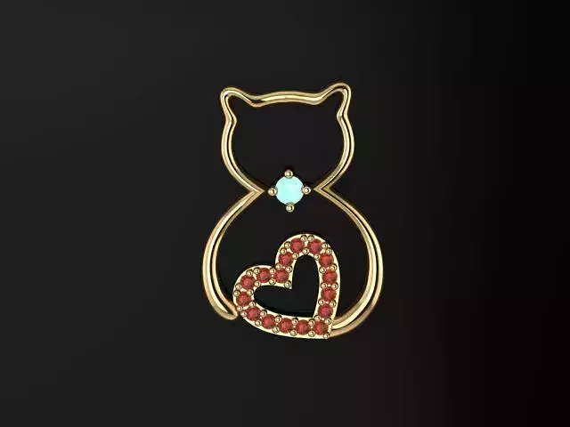 Cat - Pendant - Love