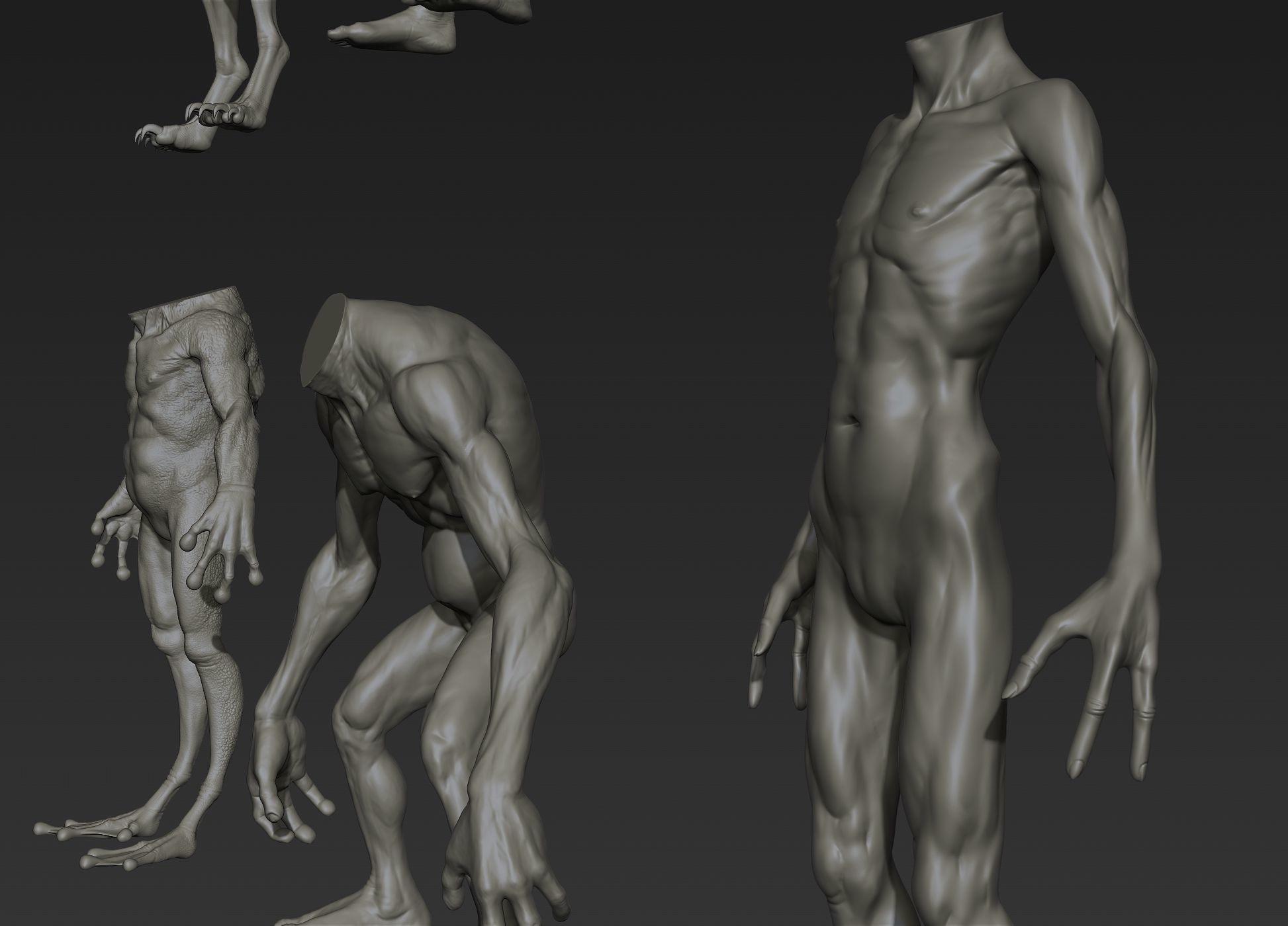 Creature Bodies Part 1 3D model_11