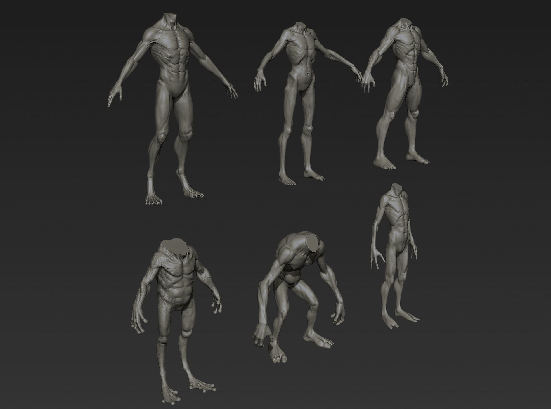 Creature Bodies Part 1 3D model_2