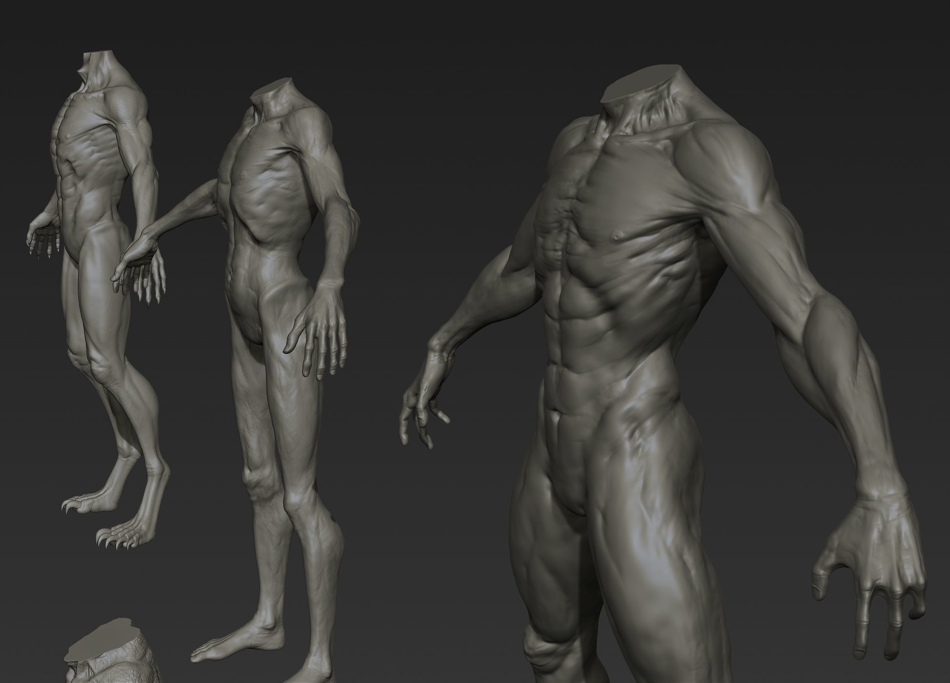 Creature Bodies Part 1 3D model_10