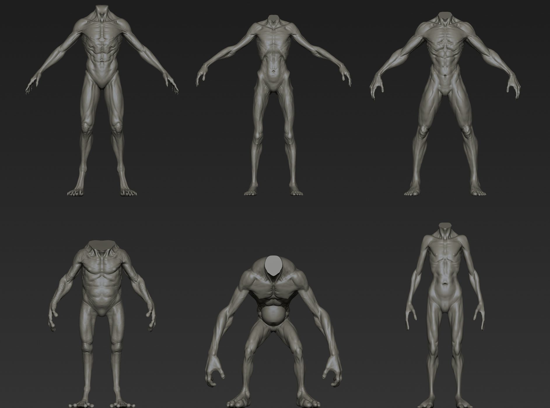 Creature Bodies Part 1 3D model_1