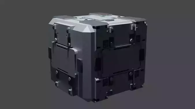 Science-Fiction Chest 3D model