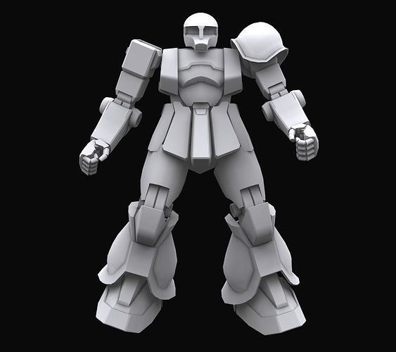 Gundam mobile suit MS05B model 3D model