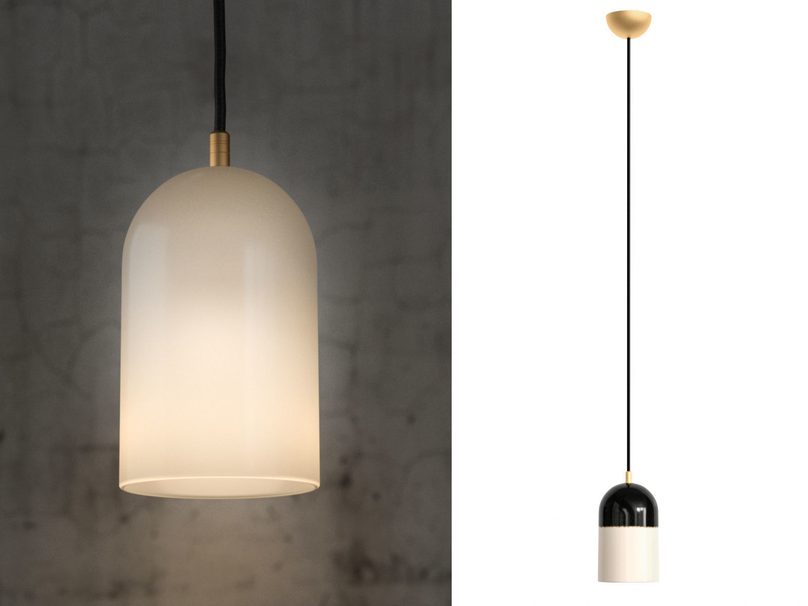 Porcelain Bear Lamp 3D model_1