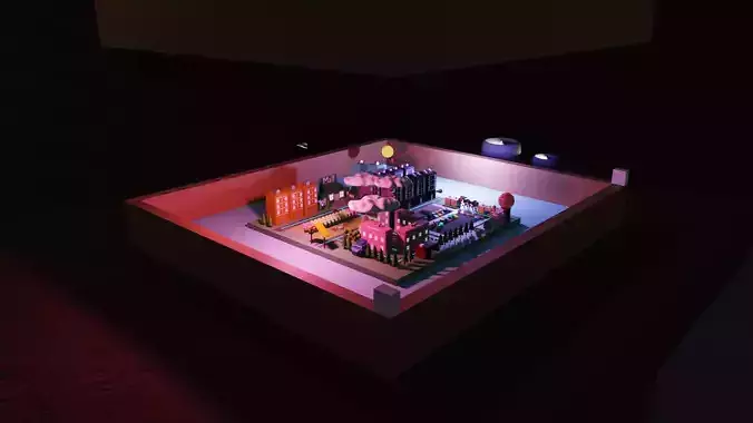 Low Poly City lego house