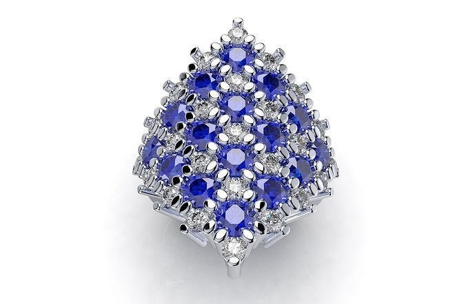 Fine Jewelry Women Ring CAD Design-CC116 3D print model