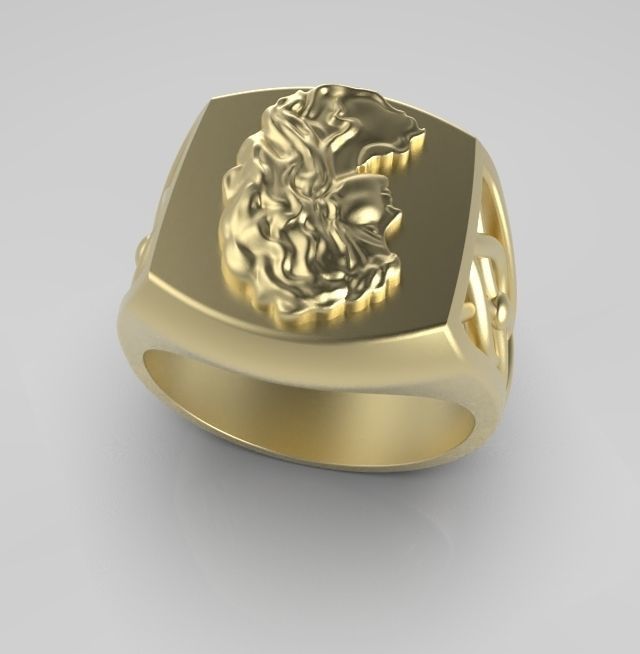 Zodiac ring Virgo 3D print model_6