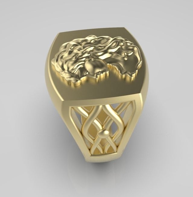 Zodiac ring Virgo 3D print model_8