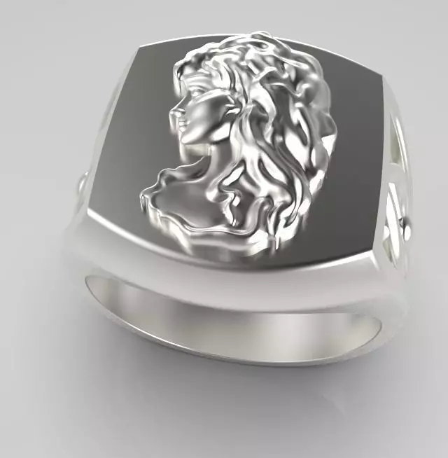 Zodiac ring Virgo 3D print model_0