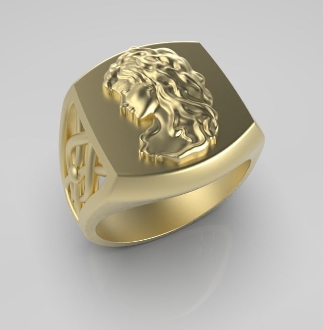 Zodiac ring Virgo 3D print model_10