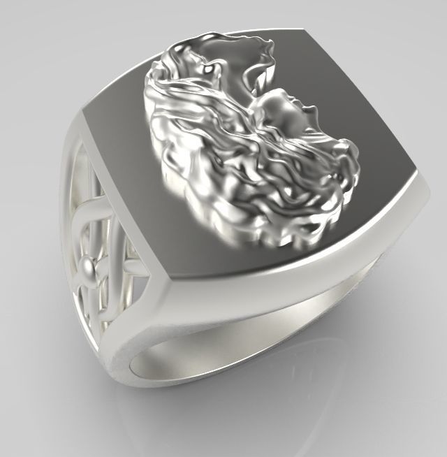 Zodiac ring Virgo 3D print model_1