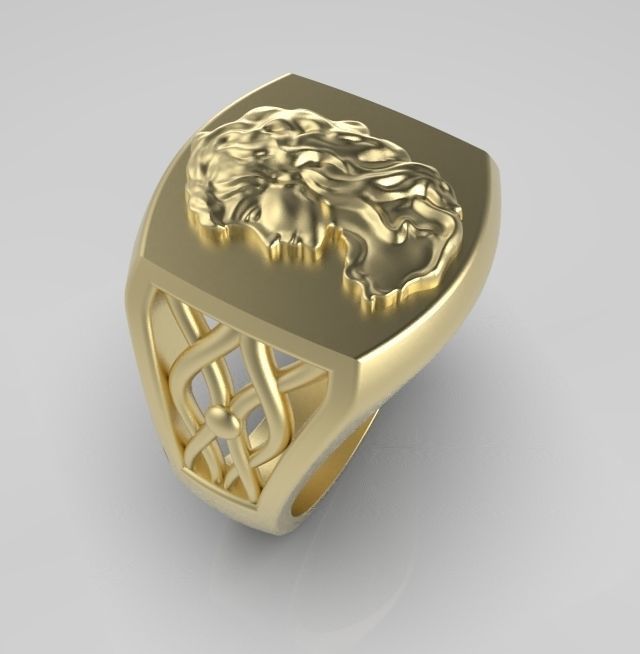 Zodiac ring Virgo 3D print model_9