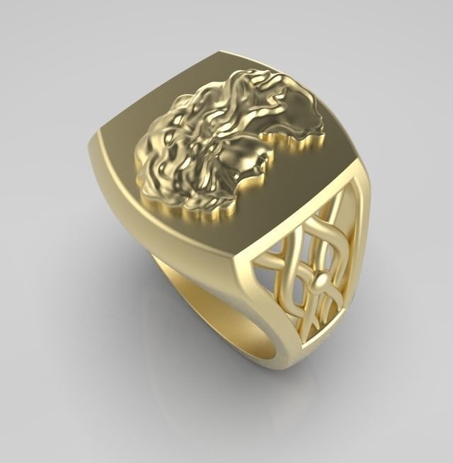 Zodiac ring Virgo 3D print model_7