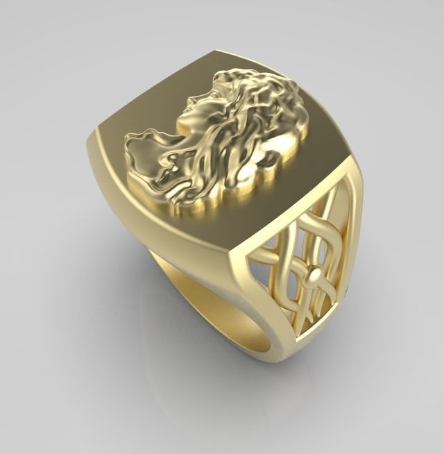 Zodiac ring Virgo 3D print model_12