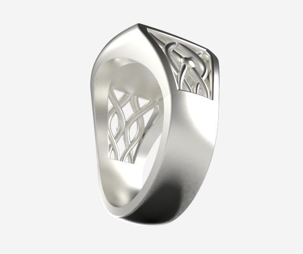 Zodiac ring Scorpio 3D print model_23