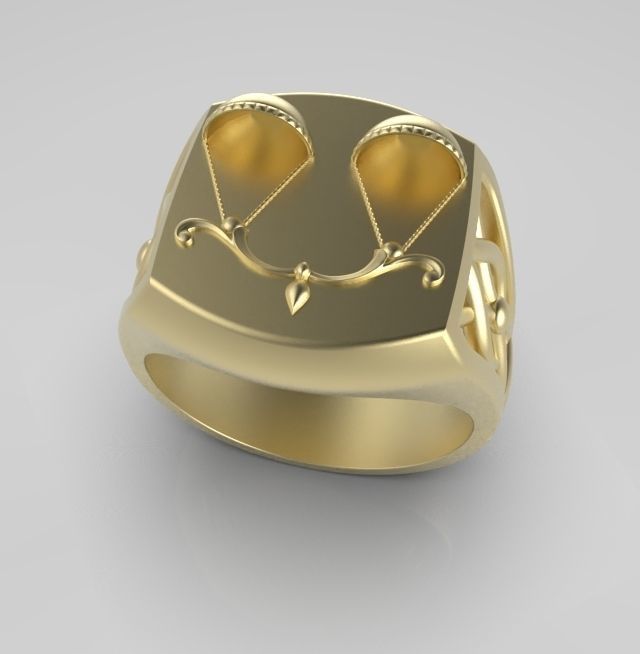 Zodiac ring Libra 3D print model_6