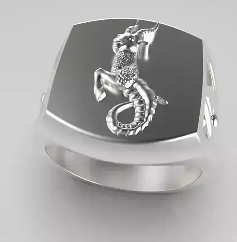 Zodiac ring Capricorn