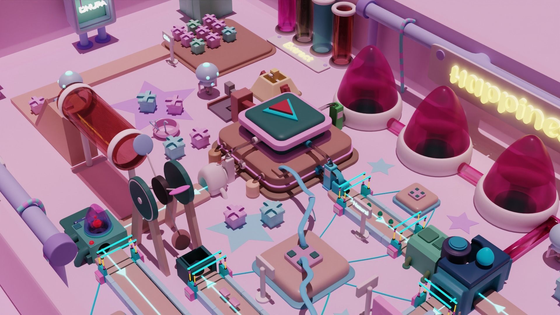 Soap Factory  Low-poly 3D model_1